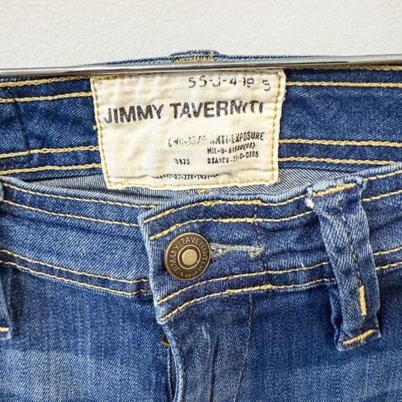 Jimmy Taverniti Patch Detail Jeans Medium Wash Size 25 EUC - Picture 4 of 7